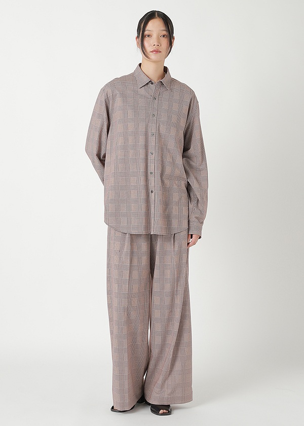 <先行予約> ZUCCa / GLEN CHECK JERSEY / シャツ