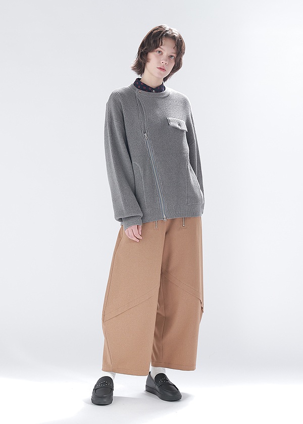 <先行予約> ZUCCa / TEXTURED COTTON KNIT / ブルゾン