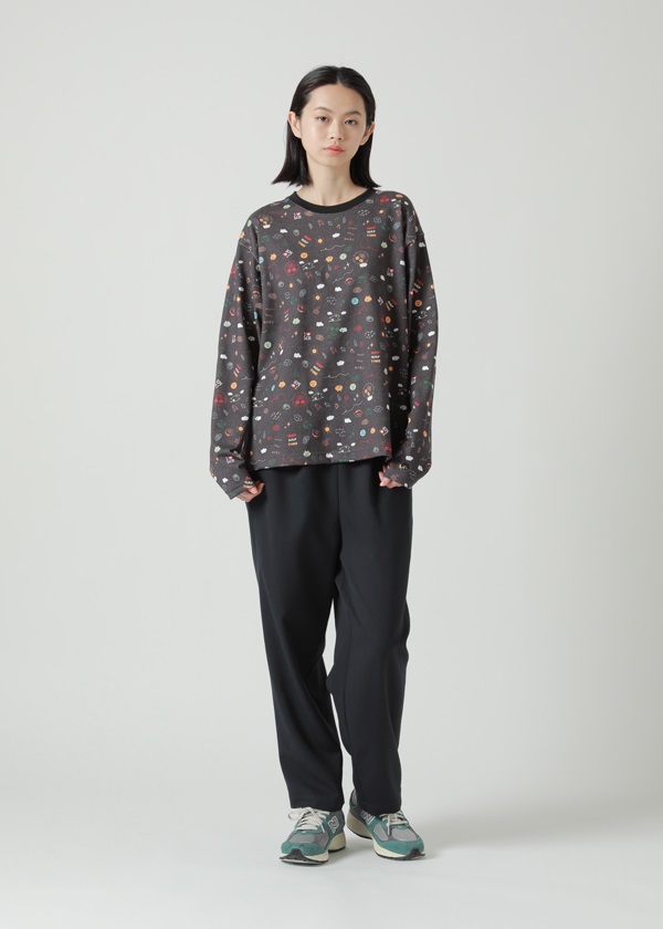NYA- / (O) FAMILY PRINT T / ロングスリーブTシャツ