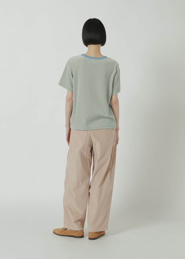 NYA- / VELOUR STRIPED T / Tシャツ