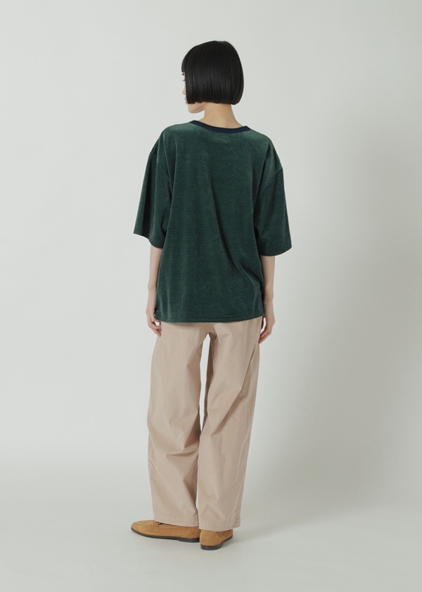 NYA- / LOOSE VELOUR STRIPED T / Tシャツ