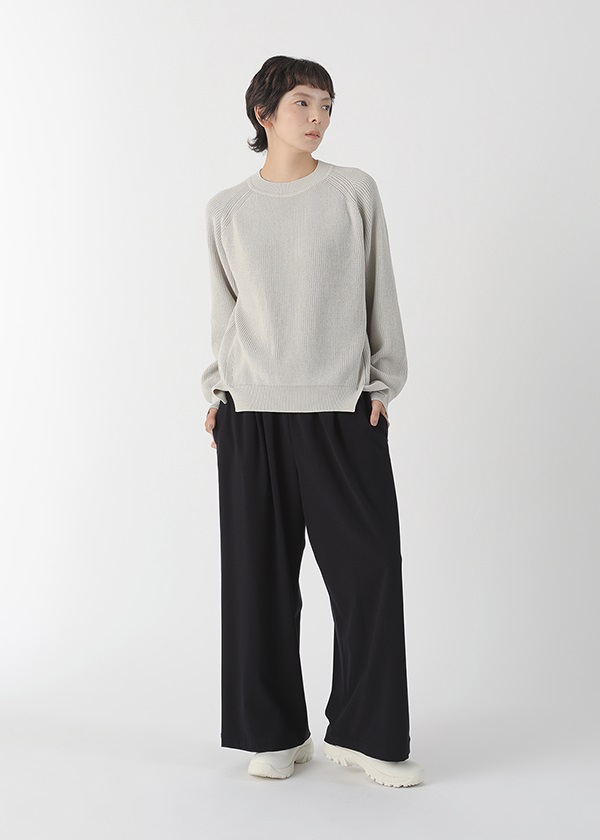 Plantation / (O) ライトコットンリリー / ニットプルオーバー