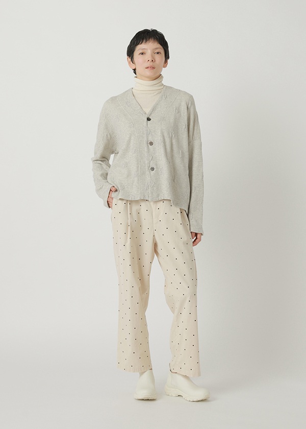 Plantation / P ミニドットブリスター / カーディガン