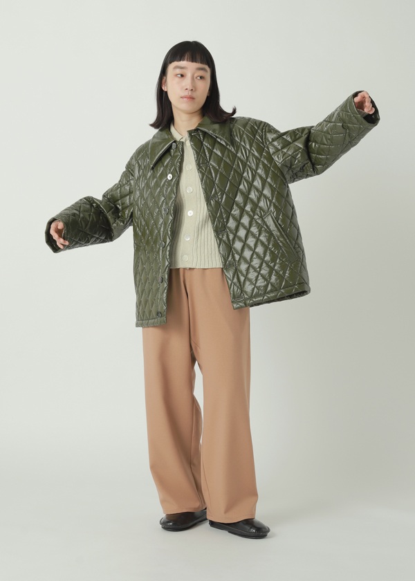 ZUCCa / P GLOSSY QUILT COAT / ブルゾン
