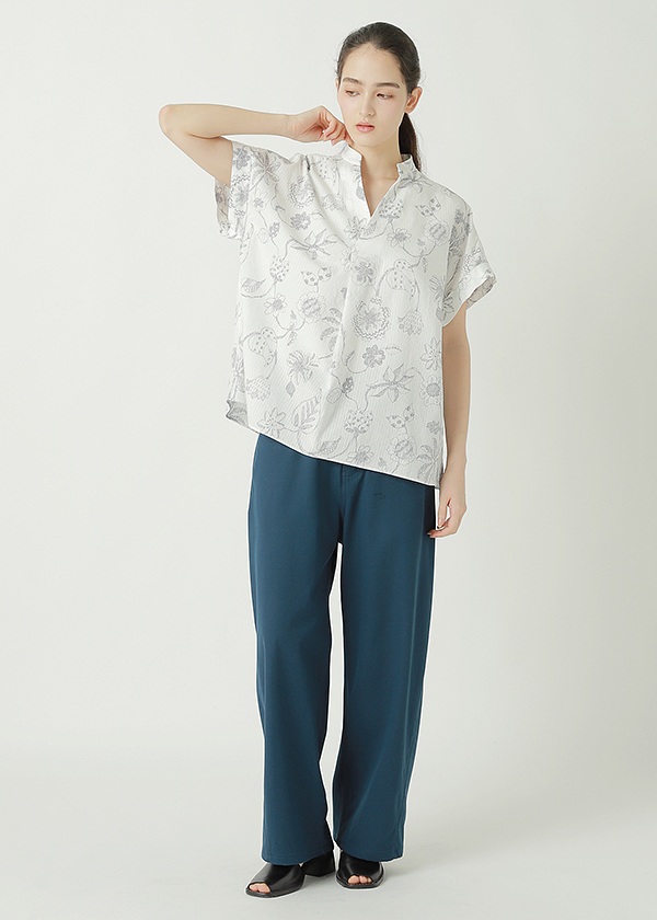 ZUCCa / S DRAWING FLOWER PRINT / ブラウス