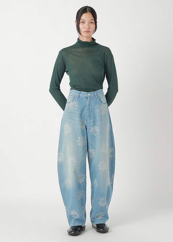 <先行予約> ZUCCa / FLOWER JQ DENIM / パンツ