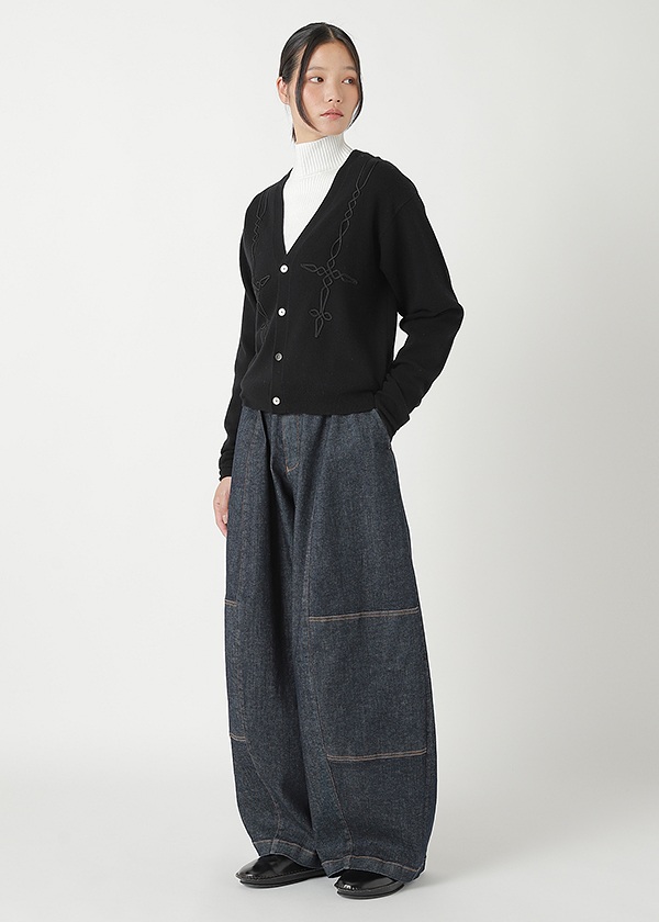 <先行予約> ZUCCa / EMBROIDERY KNIT / カーディガン