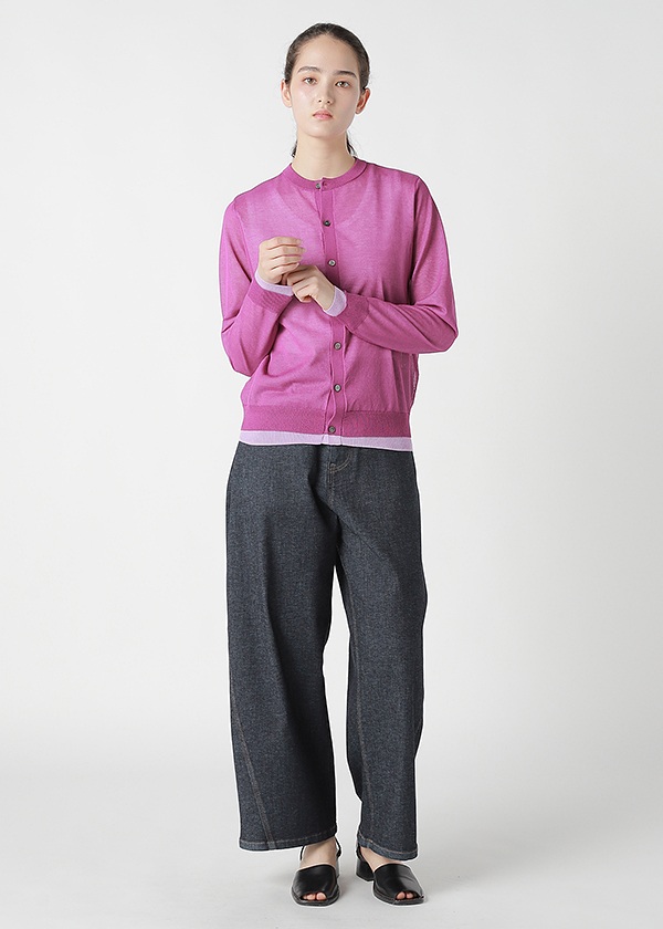 ZUCCa / DOUBLE SHEER KNIT / カーディガン