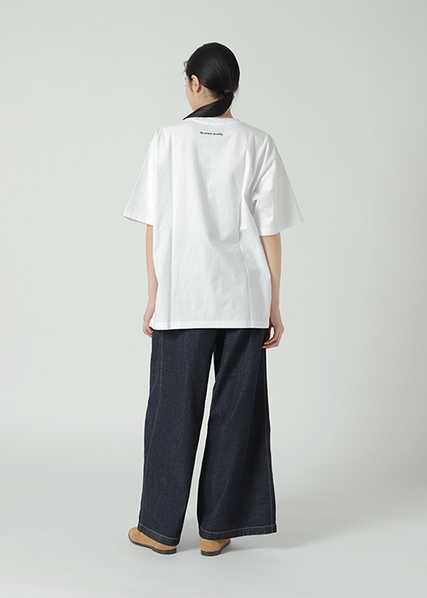 NYA- / FRONT NYA-? T / ビッグシルエットTシャツ