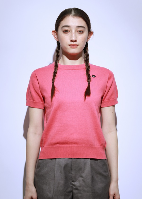 NYA- / (O) COTTON KNIT TOP / ニットトップス