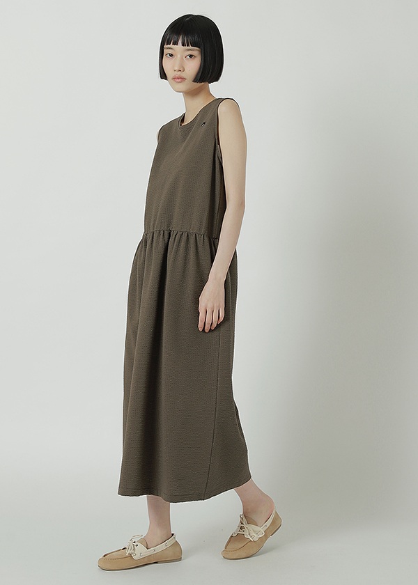 NYA- / SEERSUCKER STRIPED DRESS / ワンピース