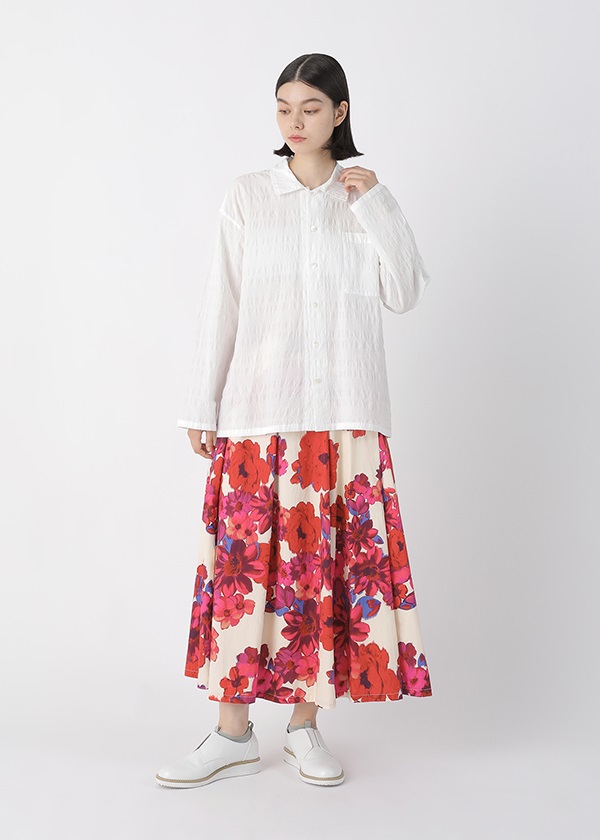 Plantation / (O) シュリンクブロードボーダー / シャツ