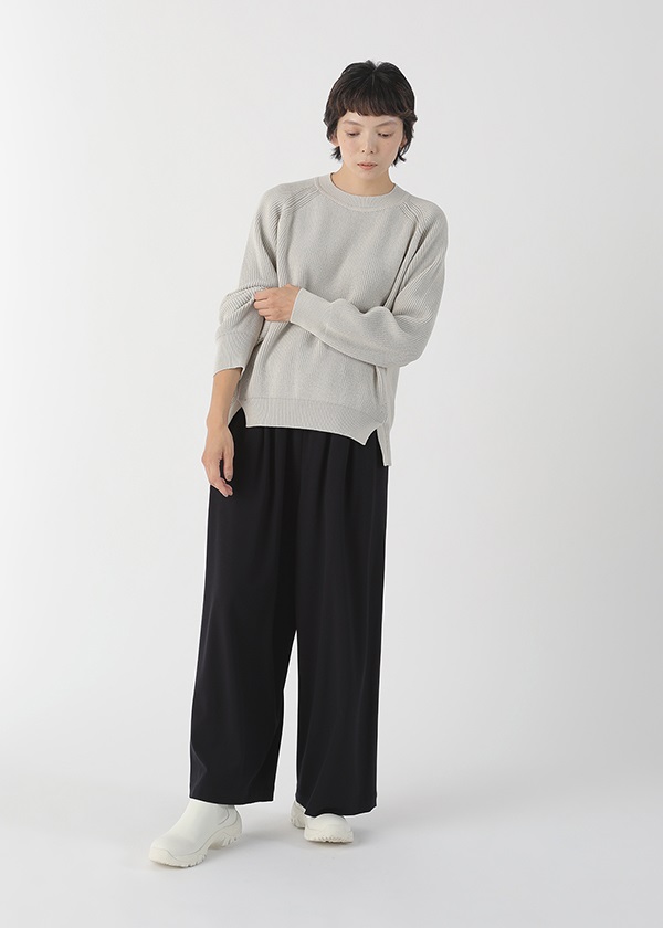 Plantation / (O) ライトコットンリリー / ニットプルオーバー