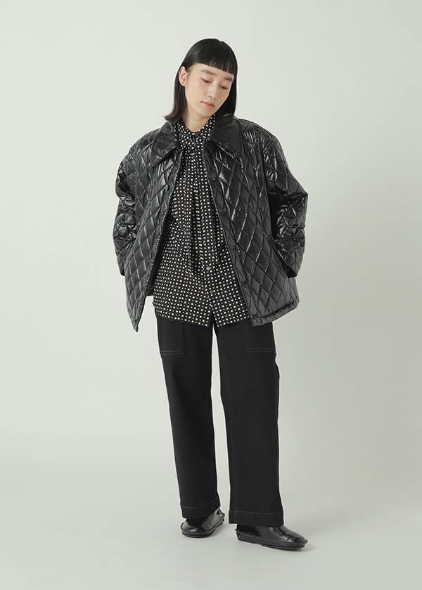 ZUCCa / P GLOSSY QUILT COAT / ブルゾン
