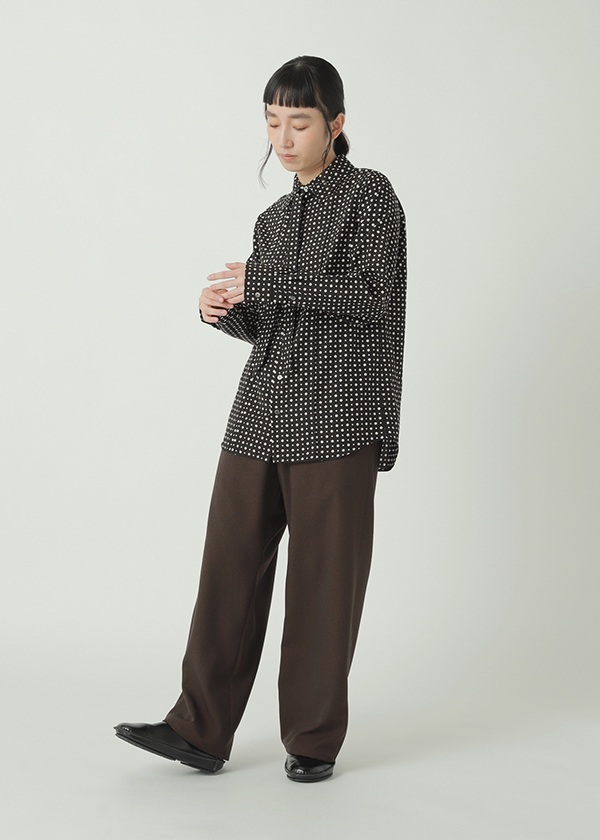 ZUCCa / S DOT SQUARE PRINT / ブラウス