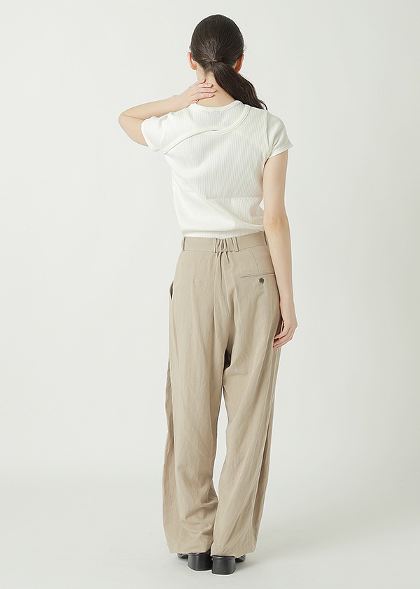 ZUCCa / S CUT OUT RIB / カットソー