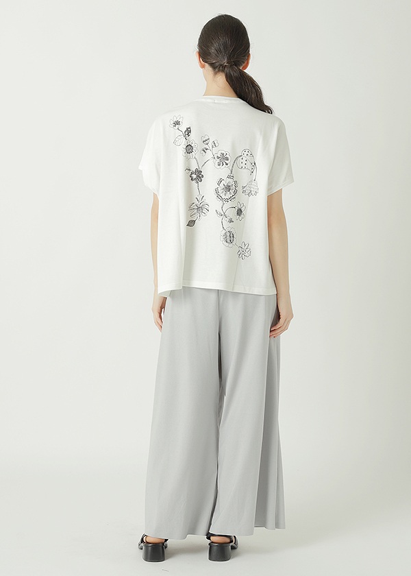 ZUCCa / S DRAWING FLOWER PRINT T / Tシャツ