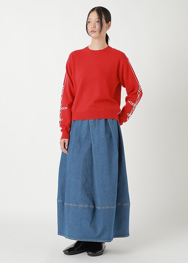 <先行予約> ZUCCa / EMBROIDERY KNIT / トップス