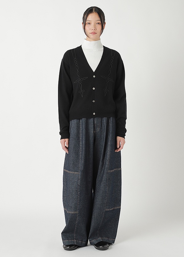 <先行予約> ZUCCa / EMBROIDERY KNIT / カーディガン