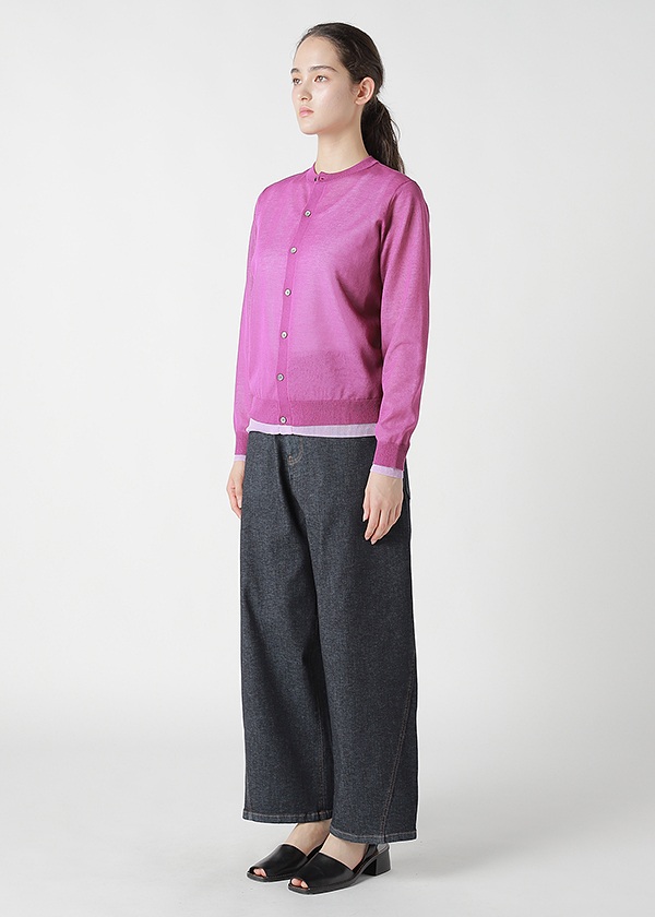 ZUCCa / DOUBLE SHEER KNIT / カーディガン