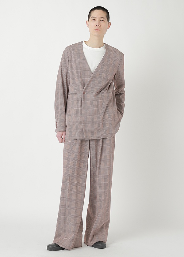 <先行予約> ZUCCa / GLEN CHECK JERSEY / パンツ