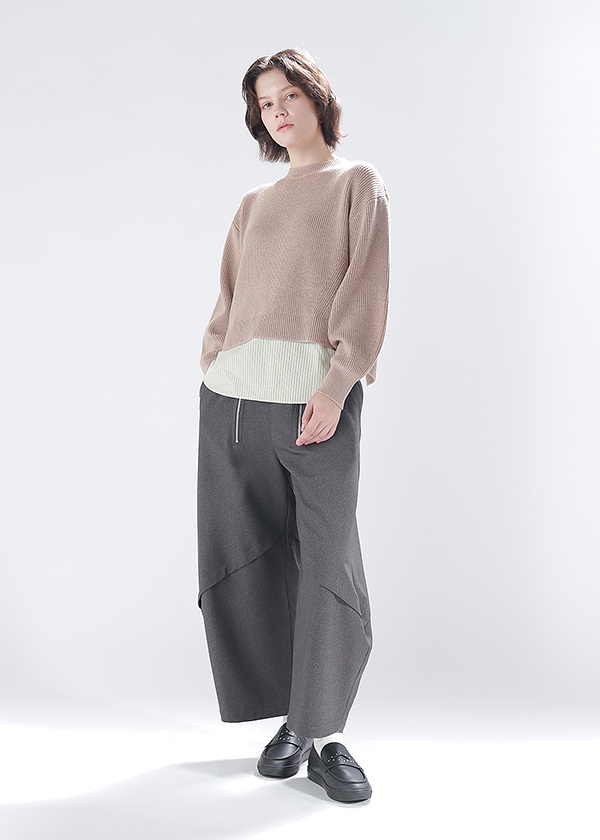 <先行予約> ZUCCa / TEXTURED COTTON KNIT / トップス
