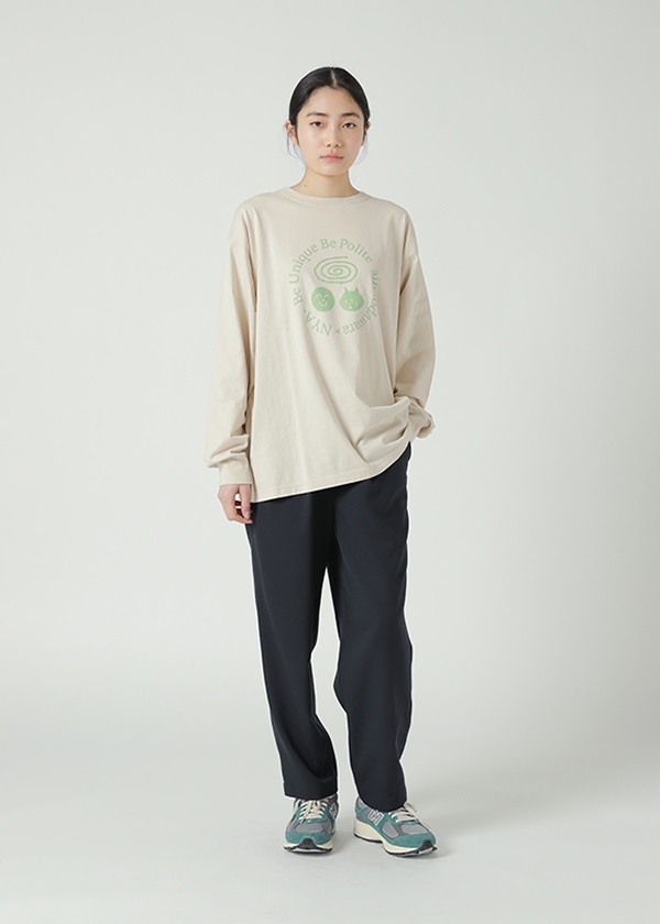 NYA- / (O) SMILE&NYA- LOGO T / ロングスリーブTシャツ