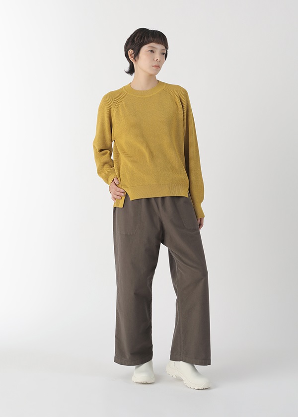 Plantation / (O) ライトコットンリリー / ニットプルオーバー