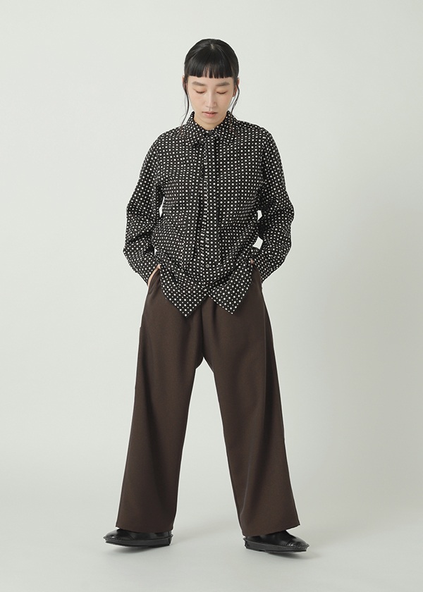 ZUCCa / S DOT SQUARE PRINT / ブラウス