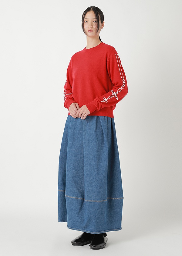 <先行予約> ZUCCa / EMBROIDERY KNIT / トップス