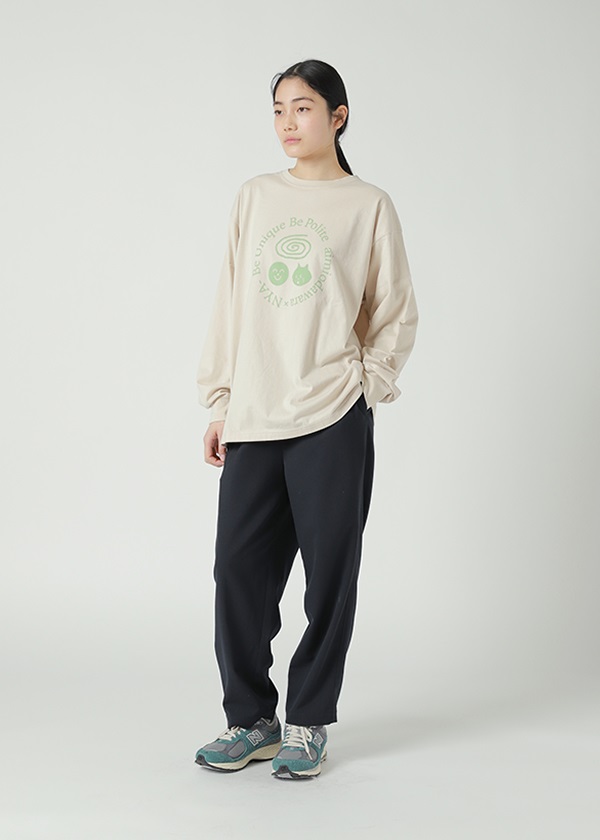 NYA- / (O) SMILE&NYA- LOGO T / ロングスリーブTシャツ