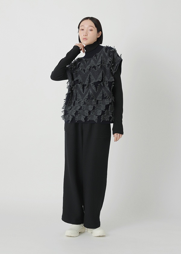 Plantation / フリンジジャガード / ニット