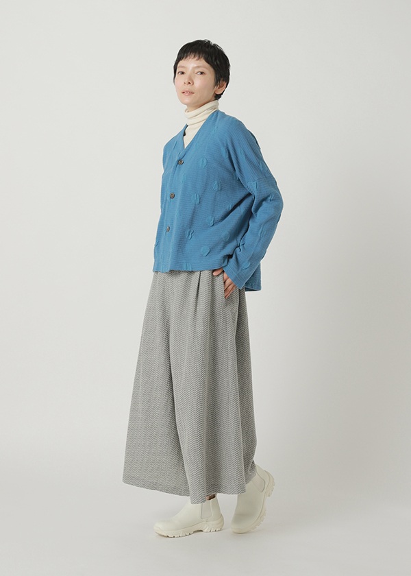 Plantation / ミニドットブリスター / カーディガン