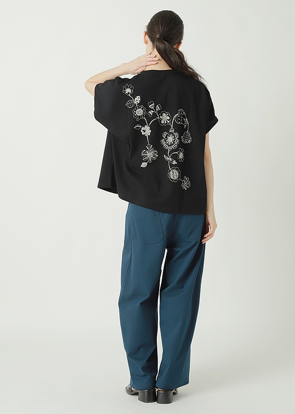 ZUCCa / S DRAWING FLOWER PRINT T / Tシャツ