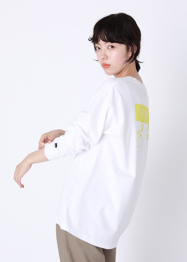 NYA- / (O) BACK NYA-? T / ロングスリーブTシャツ