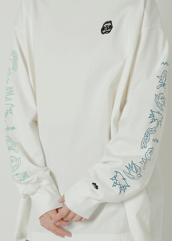 NYA- / SLEEVE ORNAMENT / ロングスリーブTシャツ