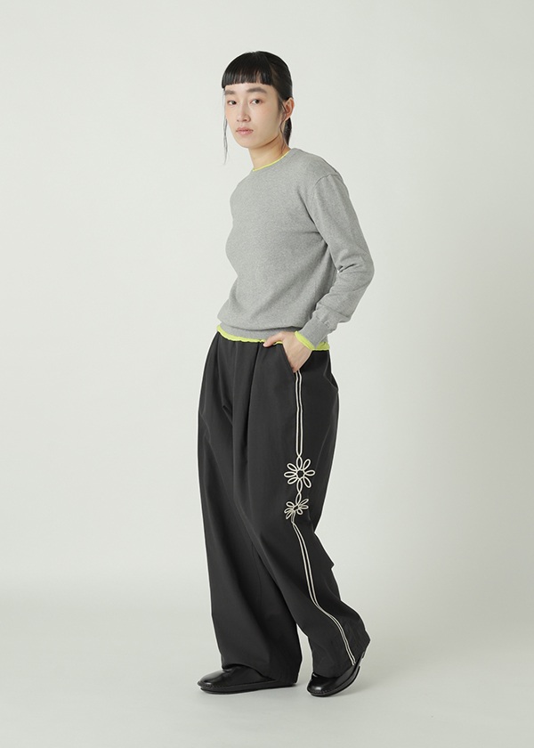 ZUCCa / S CORD EMBROIDERY BOTTOM / パンツ