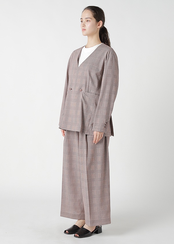 ZUCCa / GLEN CHECK JERSEY / ジャケット