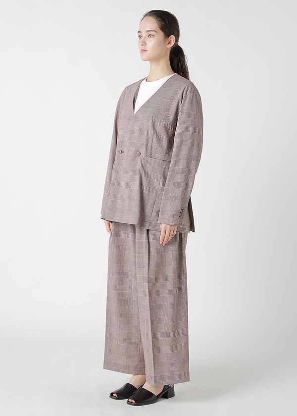ZUCCa / GLEN CHECK JERSEY / パンツ