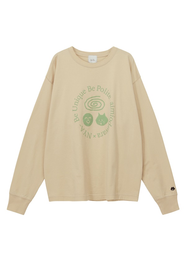NYA- / (O) SMILE&NYA- LOGO T / ロングスリーブTシャツ