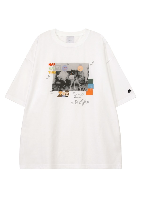 NYA- / COLLAGE T / ビッグシルエットTシャツ