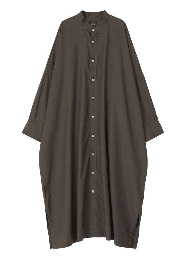NYA- / P SOLID FLOW DRESS / シャツワンピース