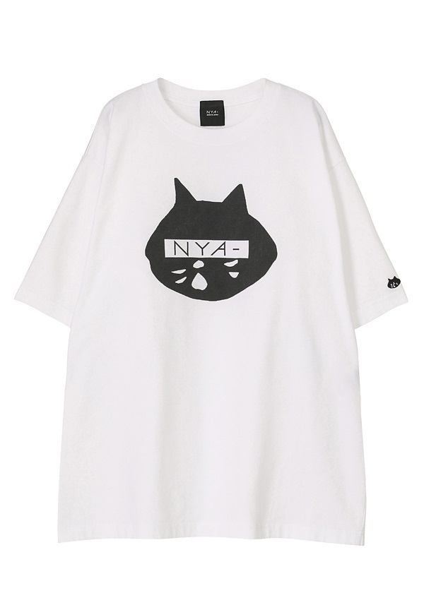 NYA- / FRONT NYA-? T / ビッグシルエットTシャツ
