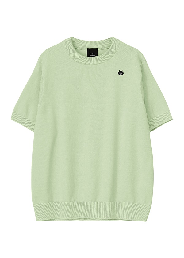 NYA- / (O) COTTON KNIT TOP / ニットトップス