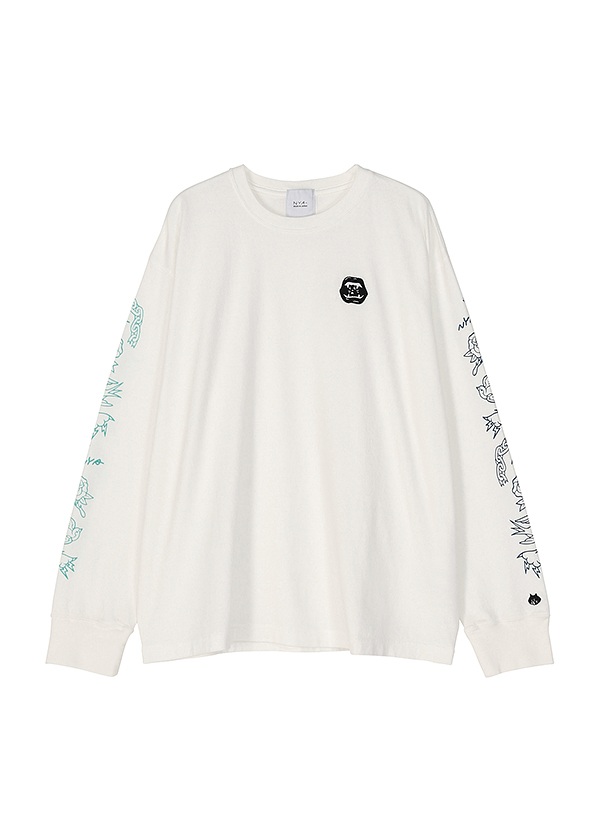 NYA- / SLEEVE ORNAMENT / ロングスリーブTシャツ