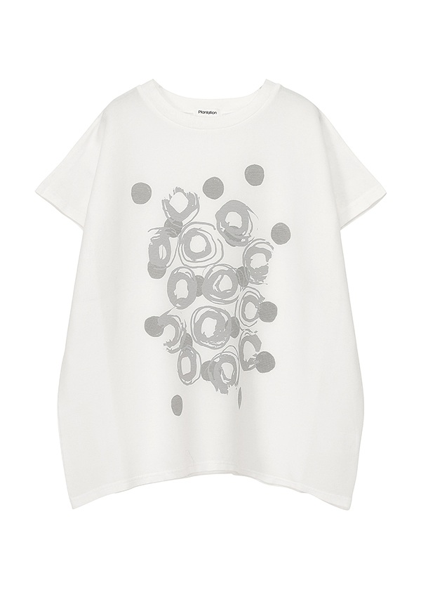 <先行予約> Plantation / ドットリングYOORYUU T / フレンチスリーブ