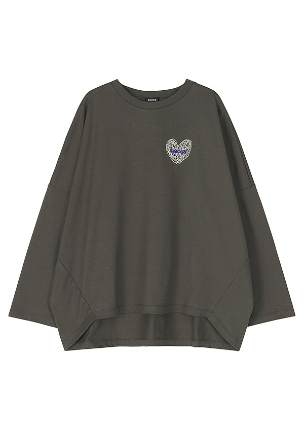ZUCCa / HEART LOGO BOXY T / カットソー