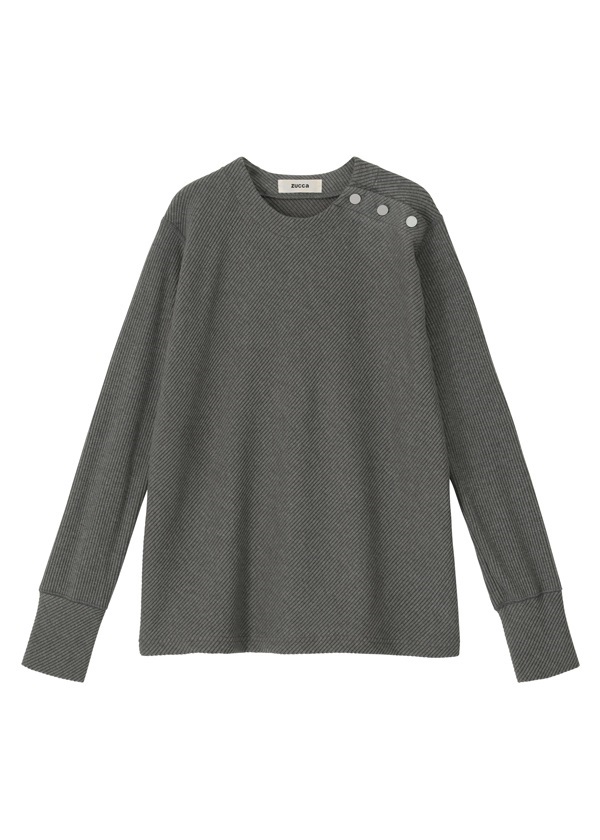 ZUCCa / (O) リブニットジャージィー / カットソー