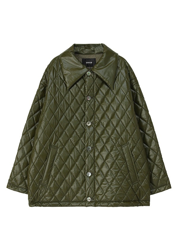 ZUCCa / P GLOSSY QUILT COAT / ブルゾン