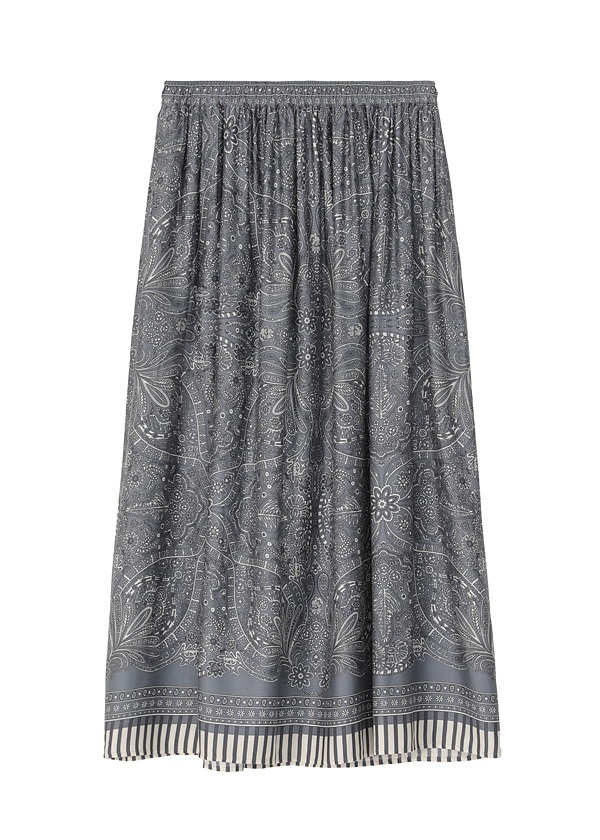 ZUCCa / S FLORAL SCARF PRINT / スカート